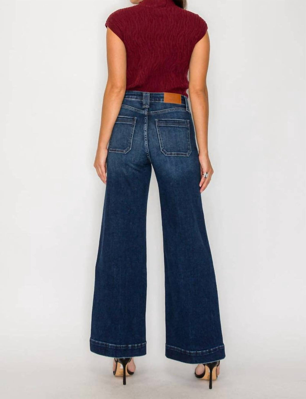 Artemis Vintage - Bella High Rise A Line Wide Leg Jean