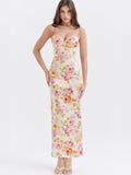 Ivory Floral Maxi Dress