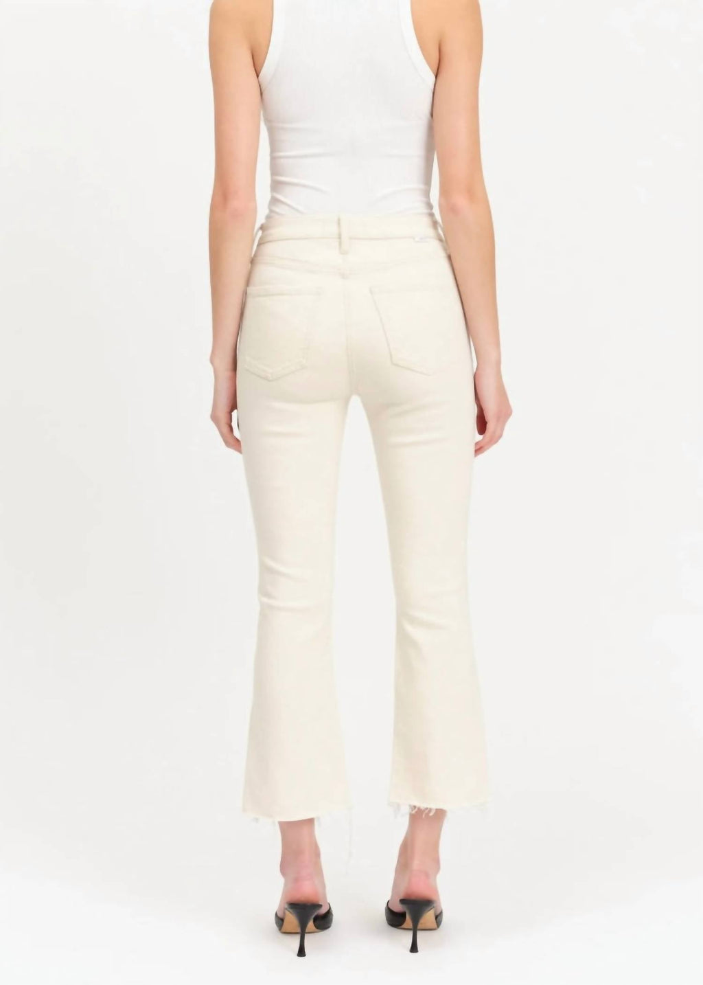 Daze - Shy Girl High Rise Crop Flare Jeans