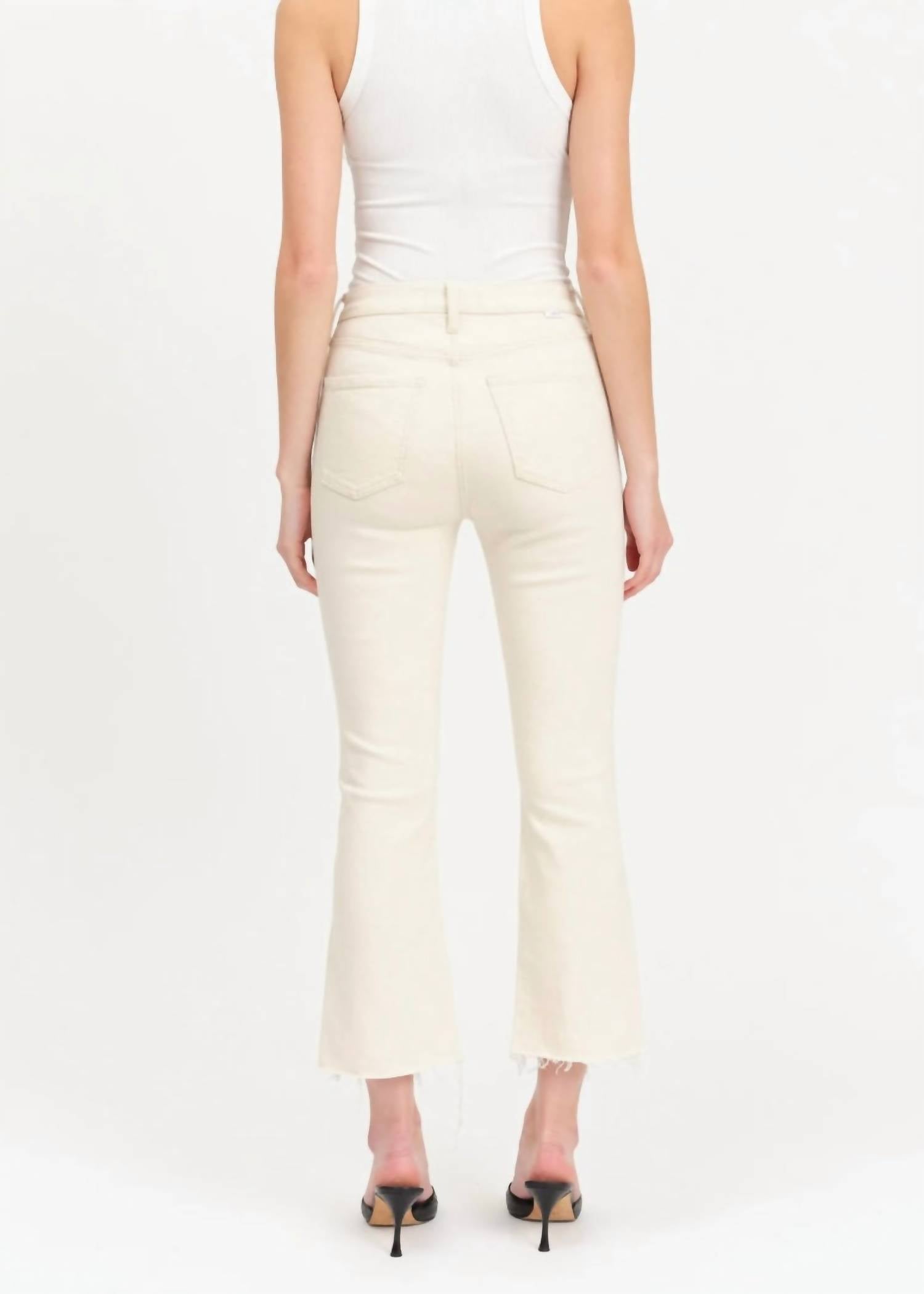 Daze - Shy Girl High Rise Crop Flare Jeans