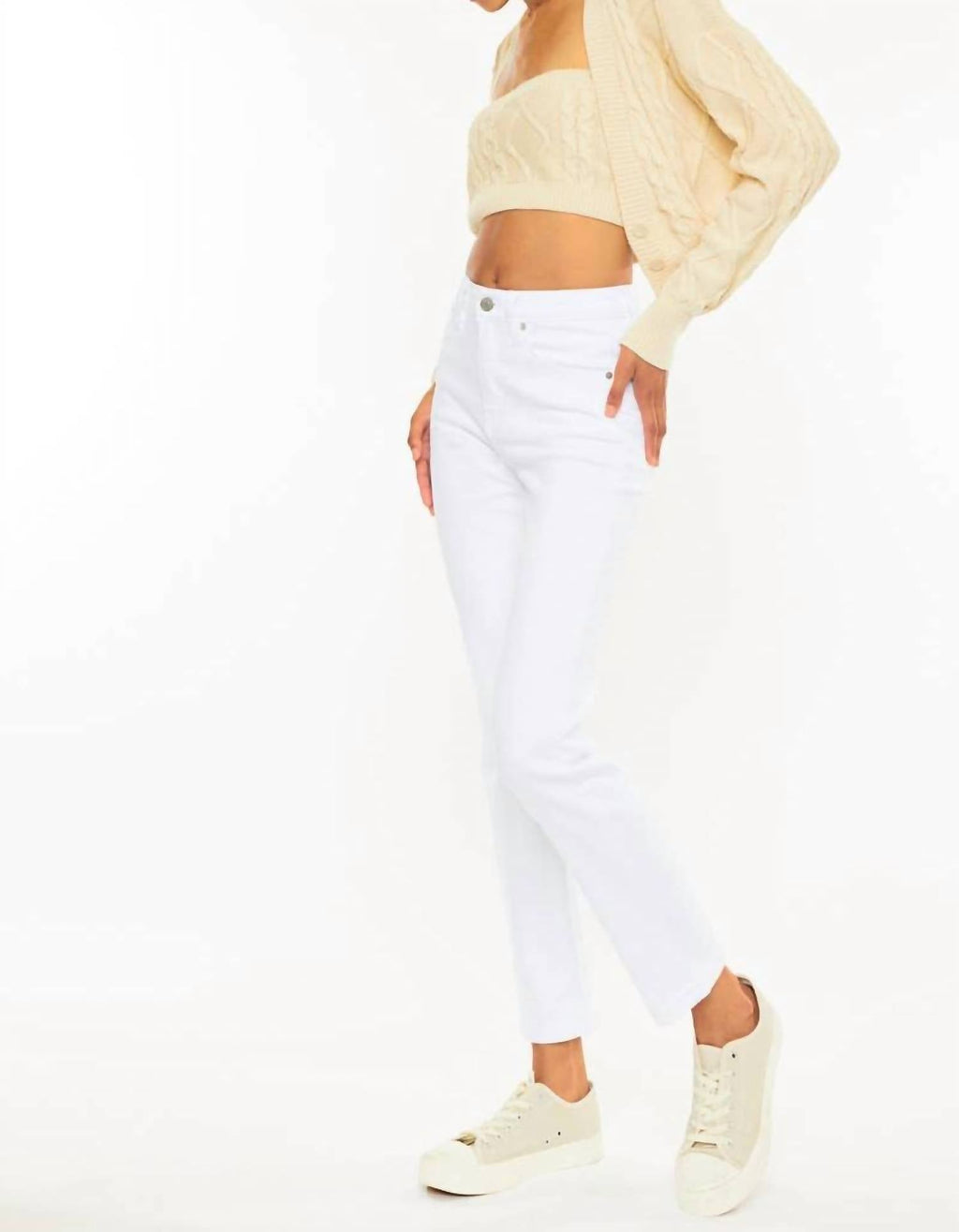 Kancan - High Rise Slim Straight Jeans