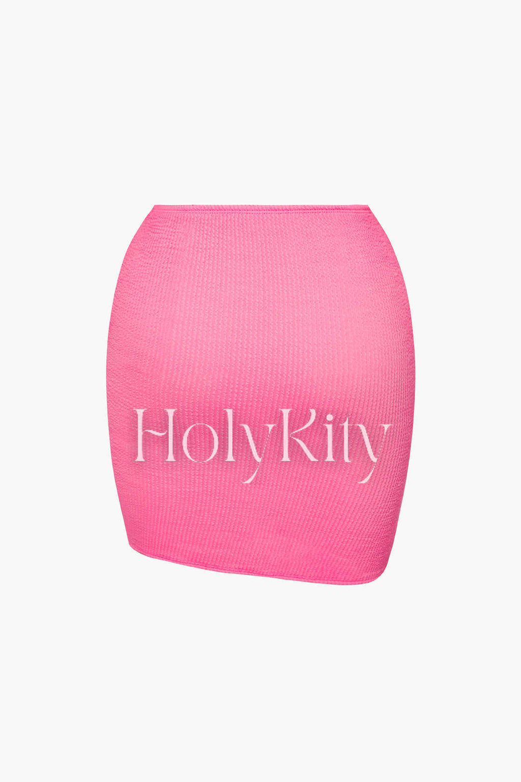 Textured Cross Ruched Long Sleeve Top And Mini Skirt Set