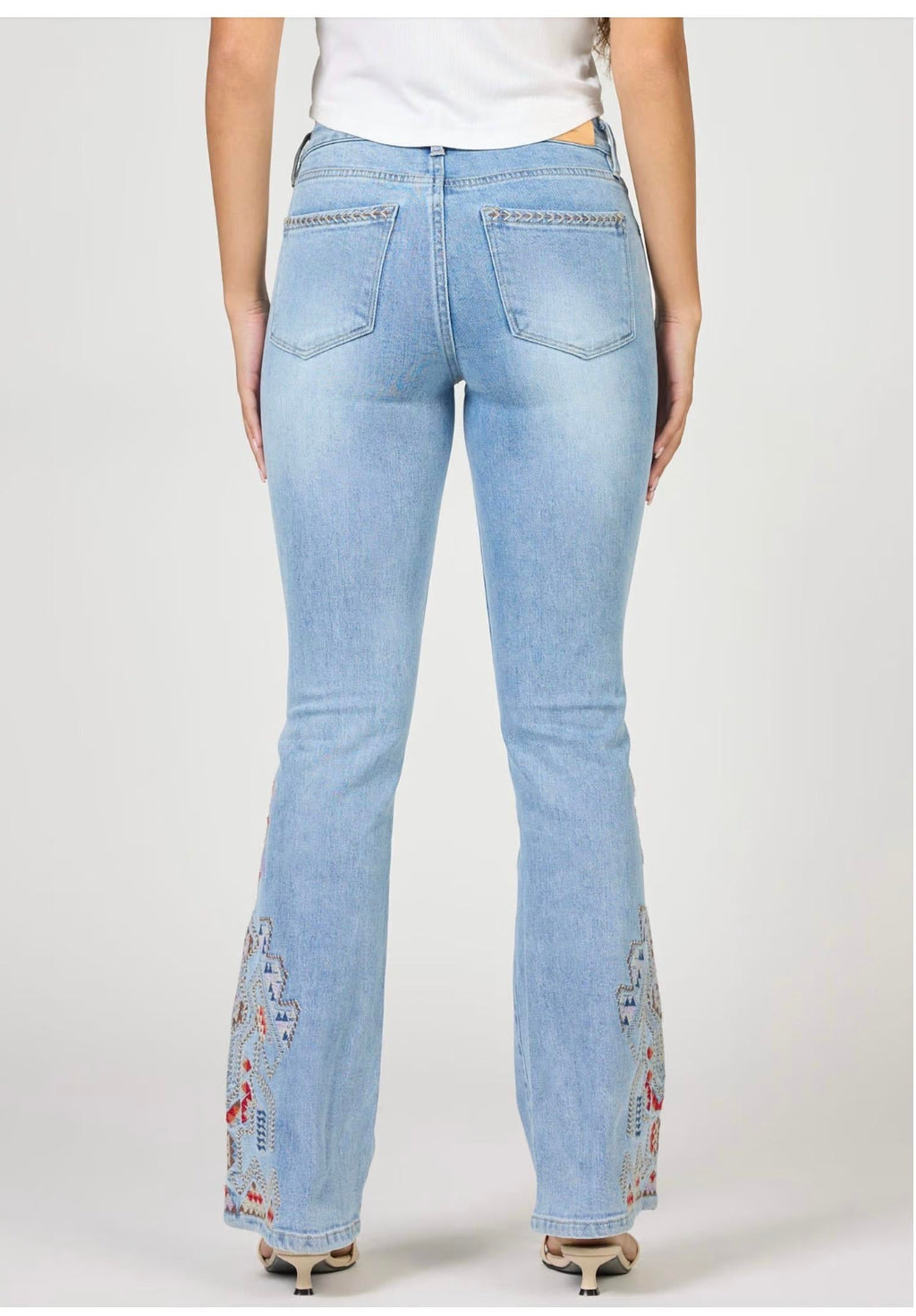 Dear John Denim - Jaxton Mid Rise Embroidery Jean