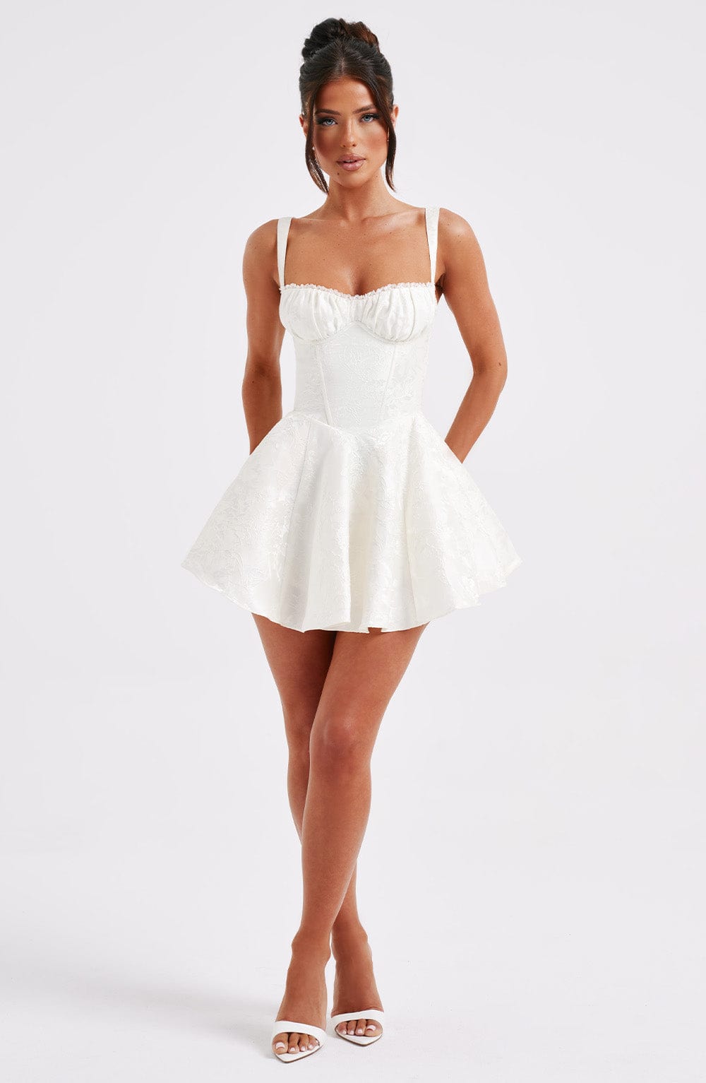 Jacquard Corset Mini Dress
