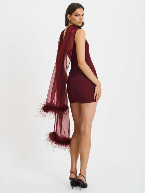 Sexy See-through Thin Shawl Mini Dress