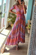 Purple Irregular Maxi Dress
