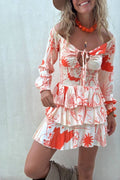 SOLERA orange short dress