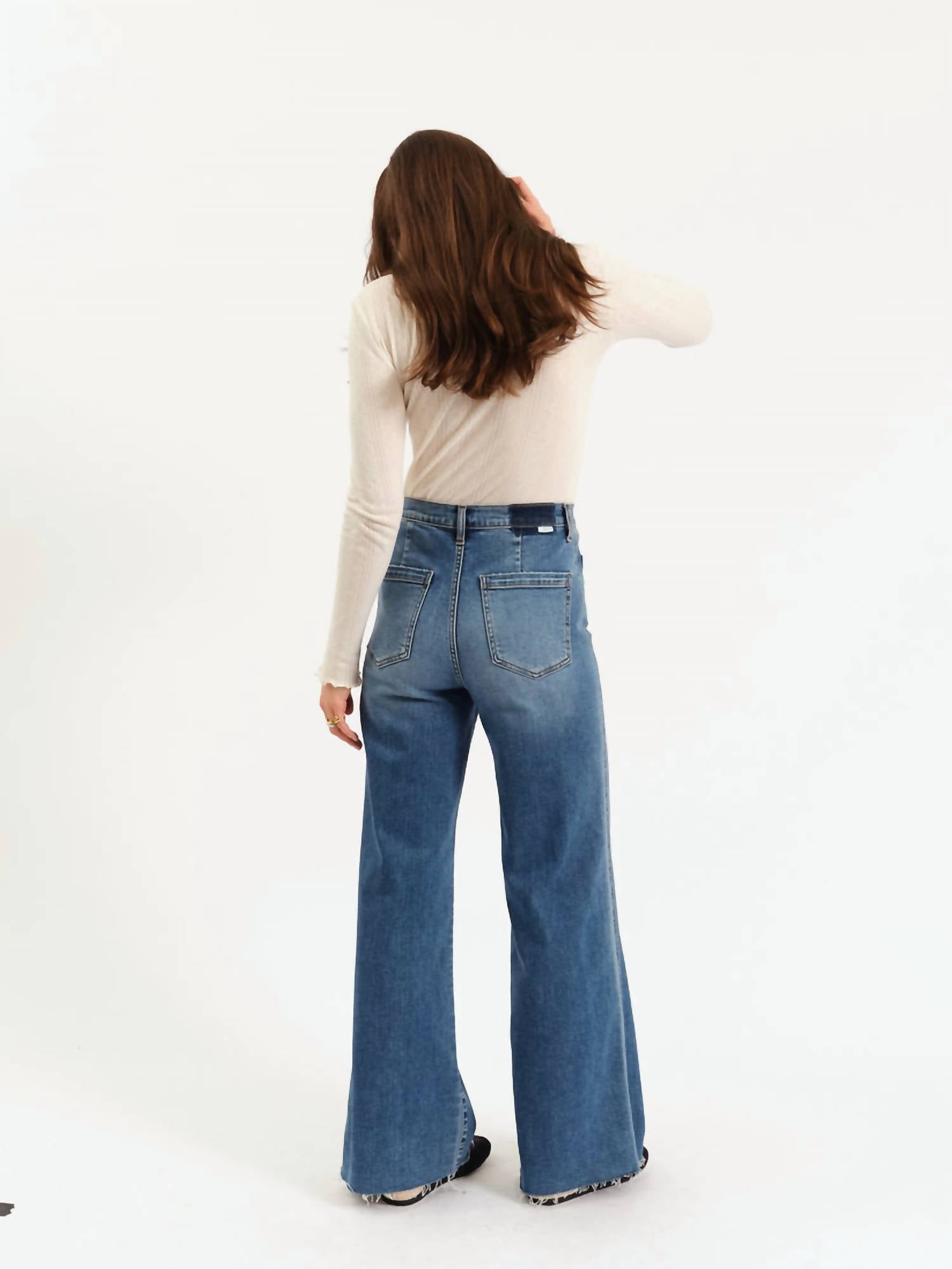 Daze - Far Out High Rise Wide Leg Jeans