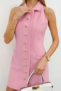 Versatile Lapel Slim Pencil Dress