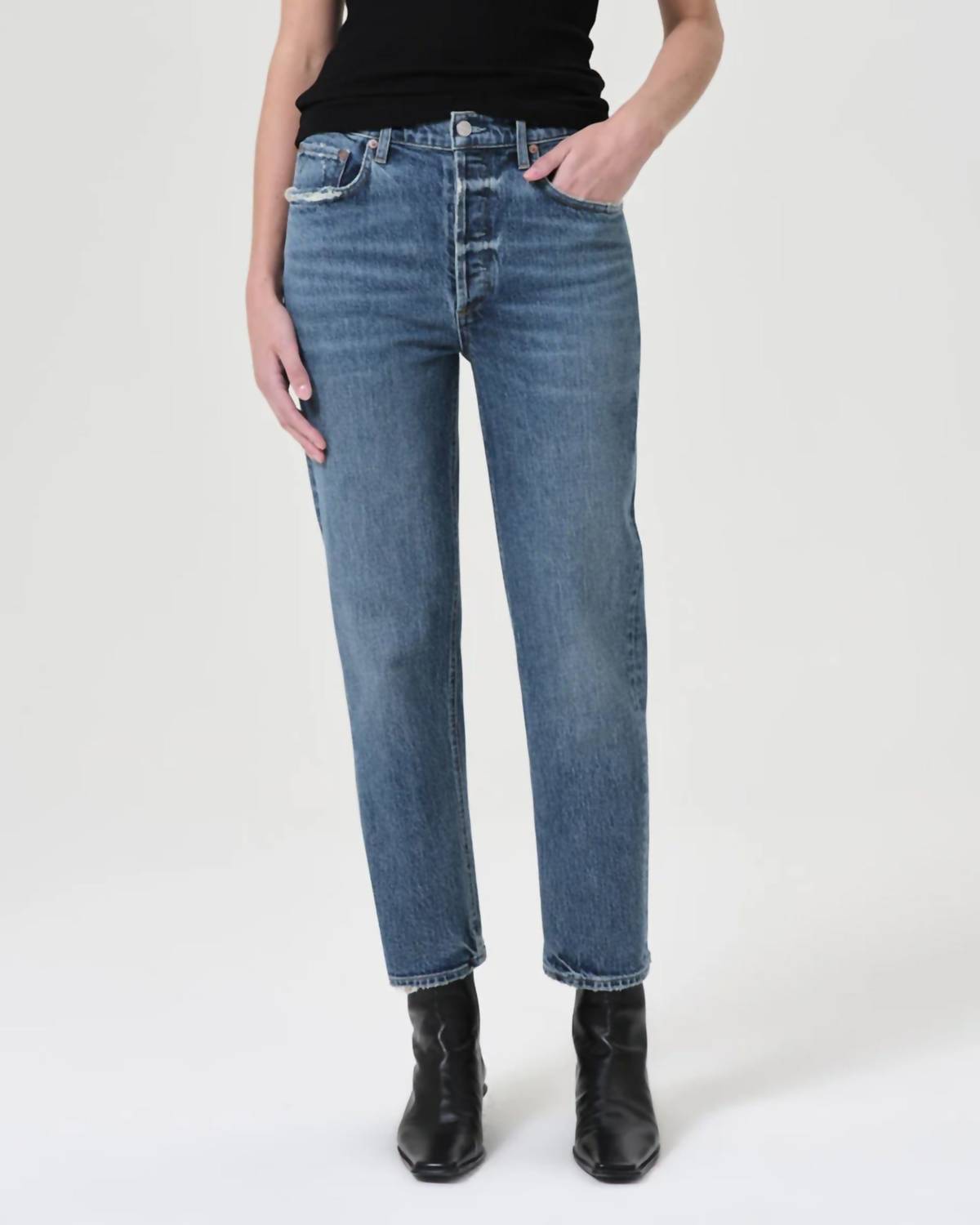 Agolde - Riley High Rise Straight Crop Jean