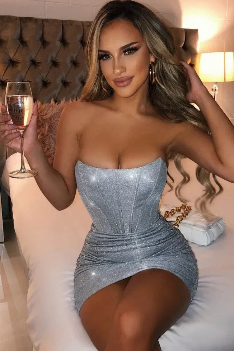 Sparkling Corset  Mini Dress