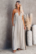 Relaxed Halter Maxi Dress