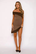 Lrregular Backless Mini Dress