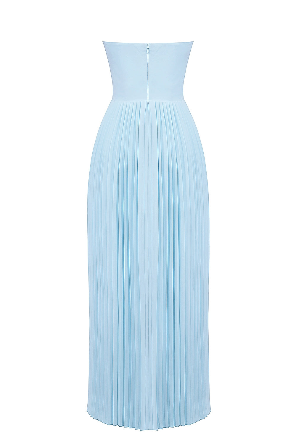 Aurora Pleated Maxi Dress | Corset Bodice | Strapless Silhouette
